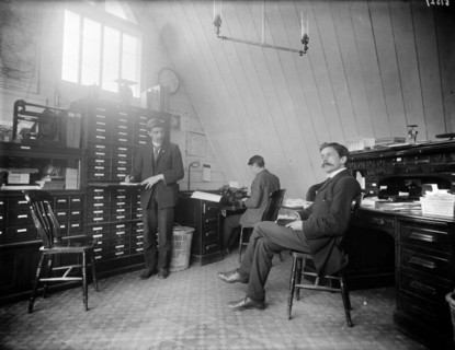 An office at the Church Army Press, Oxford, Oxfordshire, c1860-c1922