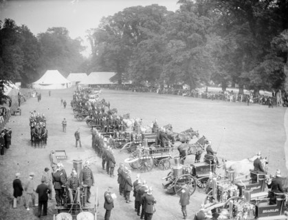 Fire brigade rally at Blenheim Palace, Oxfordshire, c1860-c1922