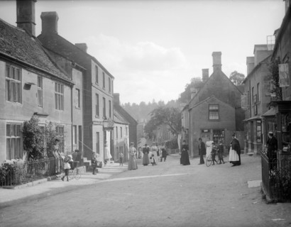 Looking down the main village street, Blockley, Gloucestershire, c1860-c1922