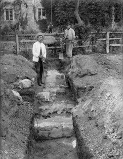 Archaeological excavations at Netley Abbey, Hound, Hampshire, c1860-c1922
