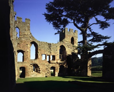 Castle Wall seen from interior, Acton Burnell Castle, Shropshire, 1985