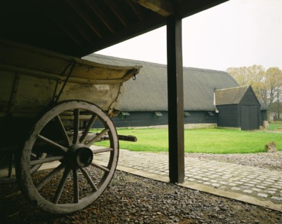 Great Barn from the stables, Avebury Stone Circle, Wiltshire, 1987