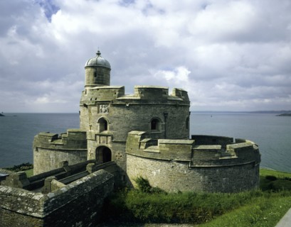 View from the North, St Mawes Castle, Cornwall, 1988