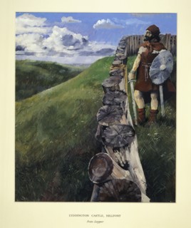 Soldier at Lyddington Castle Hillfort, Leicestershire, 1994