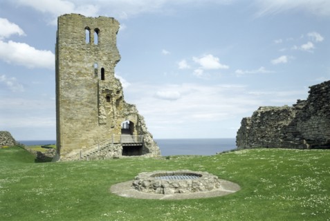 The castle well in the inner bailey, Scarborough Castle, North Yorkshire, 2000