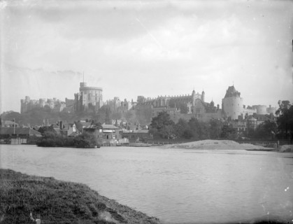 Windsor Castle from Brocas Meadow, Windsor, Berkshire, c1860-c1922