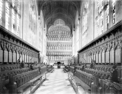 Interior of the chapel at New College, Oxford, Oxfordshire, 1891. Creator: Henry Taunt.
