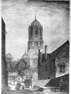 Tom Tower, Tom Quad, Christ Church College, Oxford, Oxfordshire