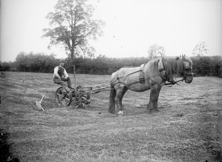 Horsedrawn agricultural machinery near Hellidon, Northamptonshire, c1873-c1923