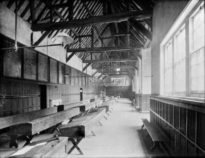 Interior of the schoolroom, Radley College, Radley, Oxfordshire, c1860-c1922