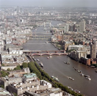 View Over the Thames Looking East, London, 2002