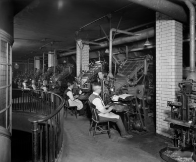 Typesetters, The Morning Post, London, 1920