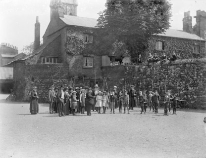 Beating the Bounds ceremony, St Michaels Church, Cornmarket Street, Oxford, Oxfordshire, 1914