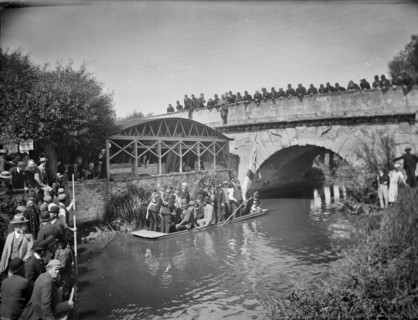Annual Beating the Bounds ceremony,  Botley Bridge, Oxford, Oxfordshire, 1892