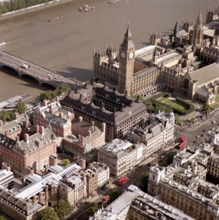 Westminster Bridge and the Houses of Parliament, Westminster, London, 2002
