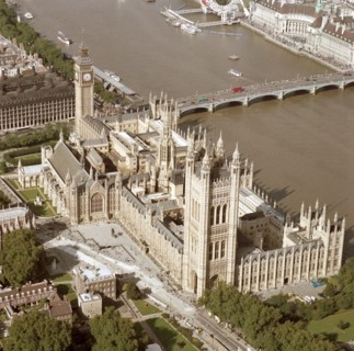 Westminster Bridge and the Houses of Parliament, Westminster, London, 2002