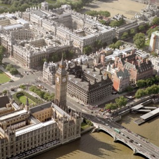 Whitehall and the Houses of Parliament, Westminster, London, 2002. Creator: EH/RCHME staff photographer.