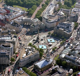Trafalgar Square, Westminster, London, 2002 Artist