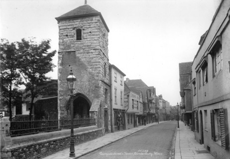 Tower of St Mary Magdalen, Burgate, Canterbury, Kent, 1890-1910
