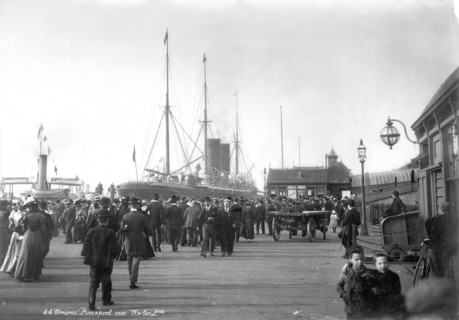 SS 'Etruria', Pierhead, Liverpool, 1890-1910