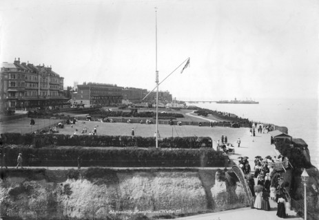 The seafront at Cliftonville, Margate, Kent, 1890-1910
