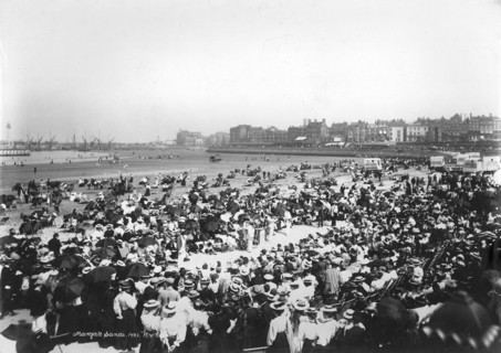 Holiday crowds at Margate, Kent, 1890-1910