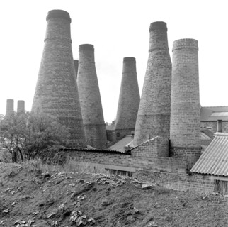 Pottery kilns, Stoke-on-Trent, Staffordshire, 1945-1958