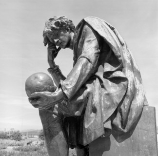 Shakespeare Memorial, Stratford-upon-Avon, Warwickshire, 1945-1980. Creator: Eric de Maré.