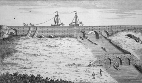 Barton Aqueduct, Manchester Ship Canal, Greater Manchester