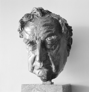 Sculpture of Vaughan Williams at the Royal Festival Hall, Lambeth, London, c1951-1952