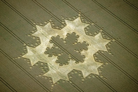 Snowflake' crop circle near Alton Barnes, Wiltshire, 1997