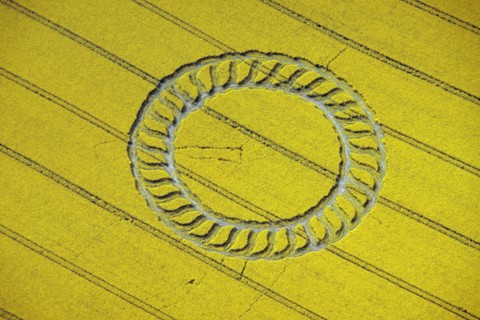 Crop circle near West Kennet, Wiltshire, 1998
