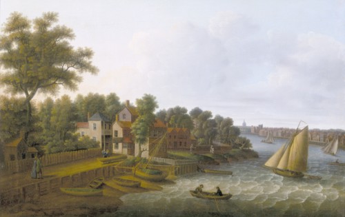 'The Thames at Millbank', c1790. Artist: Unknown