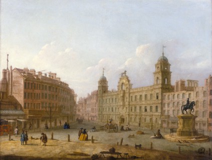 'Charing Cross and Northumberland House', late 18th century. Artist: Unknown