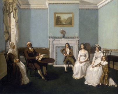 'John Middleton with his family in his Drawing Room', c1796. Artist: Unknown