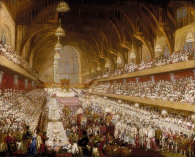 'The Coronation Banquet of King George IV in Westminster Hall', 1821. Artist: Unknown