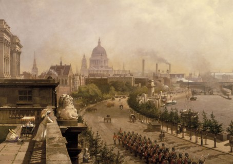 'The Embankment', 1874. Artist: John Scorrer O'Connor