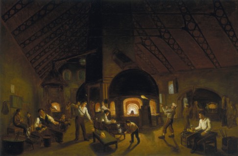 'The Falcon Glassworks', c1840. Artist: Unknown