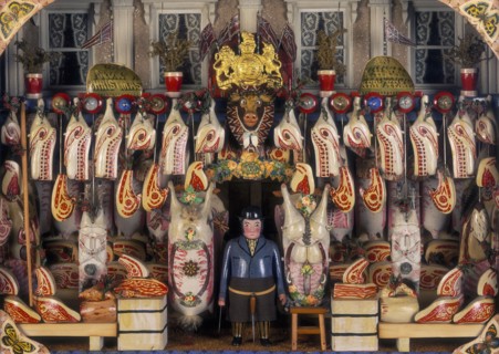 Model of a butcher's shop, c1880s. Artist: Unknown