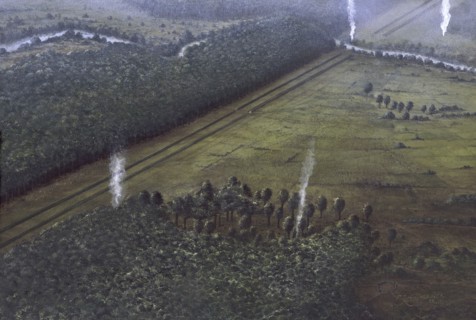 Cursus reconstruction, Middlesex. Artist: Frank Gardiner