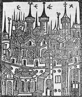Woodcut from The Chronicle of Englonde, 1497. Artist: Wynkyn de Worde