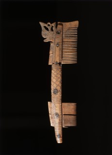 Bone comb. Artist: Unknown