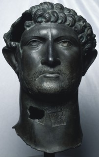 Bronze head of the Emperor Hadrian, Roman, (c122 AD?). Artist: Unknown