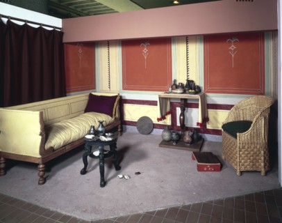 Roman sitting room, c300 AD. Artist: Unknown