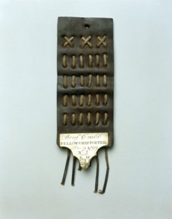 Leather porter's tally, 1799. Artist: Unknown