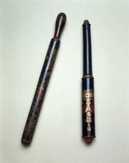 Truncheons carried by parish constables, 18th century. Artist: Unknown