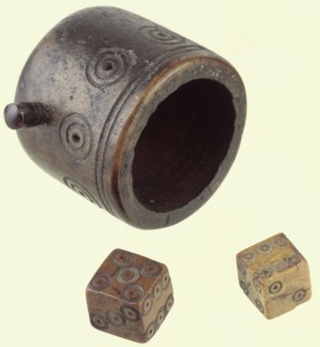 Roman dice set. Artist: Unknown