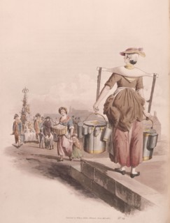 Milkmaid, 1808. Artist: William Henry Pyne