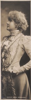 Sarah Bernhardt, French actress, late 19th century. Artist: Unknown