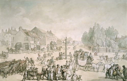 Elephant and Castle, Southwark, London, c1805-c1820. Artist: Thomas Rowlandson